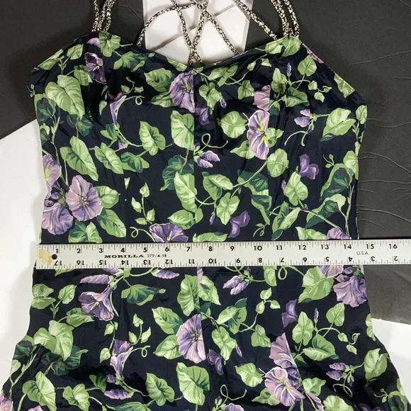 Carol Anderson Calif Gorgeous Vintage Maxi Dress with Woven Straps - Picture 3 of 7